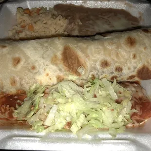 #6: Burrito and Enchilada combo. Sooooooo good!