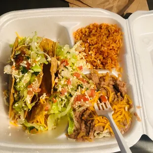 2 Potato Tacos Plate