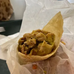 Pollo asada burrito