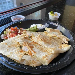 Sauteed Shrimp Quesadilla