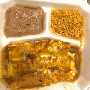 Enchiladas with beef