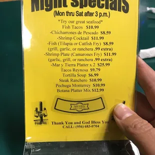 Great specials after 3pm Monday-Saturday!