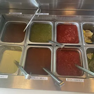 Salsa Bar Options
