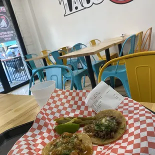 Pastor/asada street tacos(2/$7)
