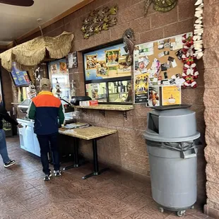 Salad bar and pick up area