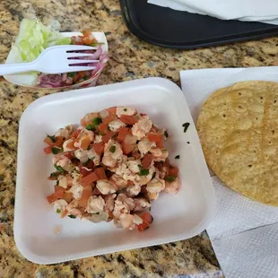 Shrimp x2 tostadas
