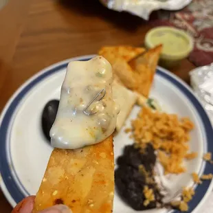 Queso 8 oz and house-made chips