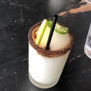 Spicy Margarita with home made tajin