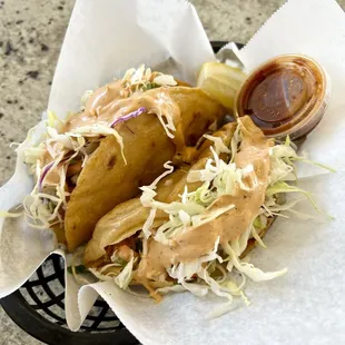 Fish taco &amp; shrimp taco