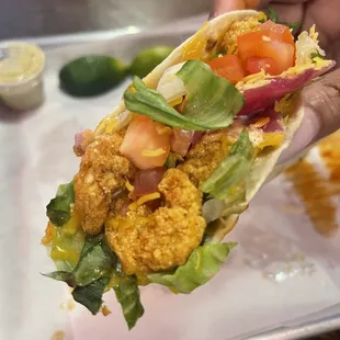 Baja Shrimp fried taco