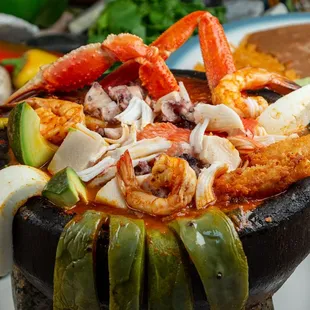 a plate of food on a table