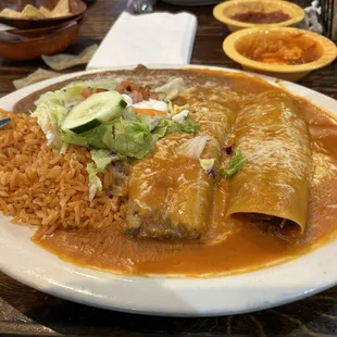 The number 19: beef tamale and beef enchilada