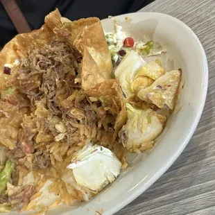 Carne Asada, Pollo and Carnitas Taco Salad