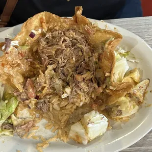 Carne Asada, Pollo and Carnitas Taco Salad