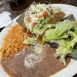 Shredded 6. Two Beef Taco Combo