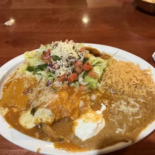 Number 21. One Cheese Enchilada, Taco and Chile Relleno Combo