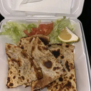 Pastor quesadilla