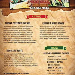 Taco head price brochure