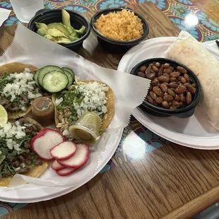 Street Tacos Meal $9.99 with one side