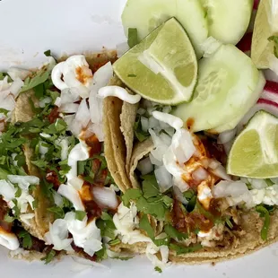 Pastor Taco  Chorizo taco Pescado taco