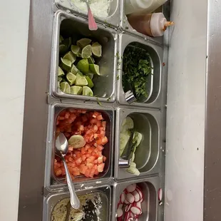 Condiment bar
