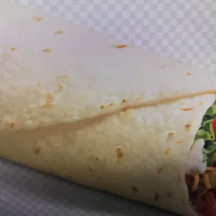 a burrito wrapped in a tortilla wrap