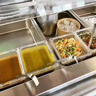 a variety of food items