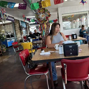 Inside the restaurant