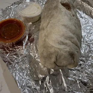 Lunch Burrito w/Shrimp
