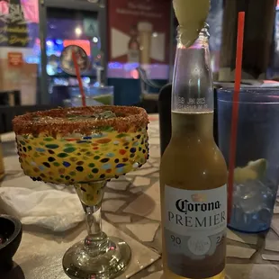 Happy Hour's Spicy Mango Margarita and 12 oz. Bottled Beer