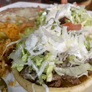 Sopes Combo Plate, delicious!