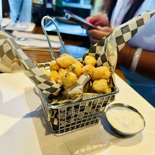 10/1/24 First time having cheese curds- freaking spectacular flavors here at Taco Hut!!