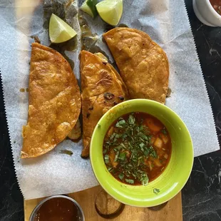 Quesabirria or maybe it was Birriaquesa? Either way it was amazing!