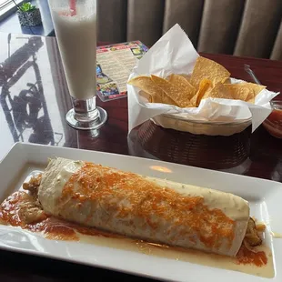 Burrito Azteca, pina colada