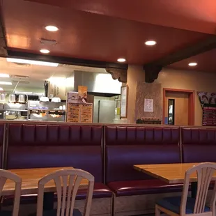 the inside of a restaurant
