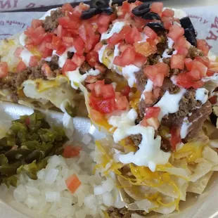 a plate of taco and rice