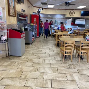 the inside of a restaurant