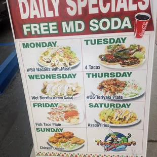 Get the daily specials