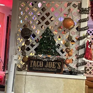 Christmas time inside.