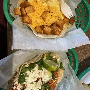 Potato Egg And Cheese (top) Street Taco (bottom)