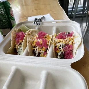 Taco Carnitas and Taco Al Pastor