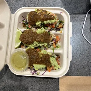 Chicken 3 Tacos Meal