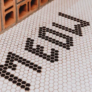 Meow floor tile mosaic