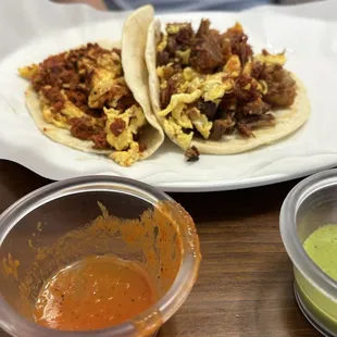 Carnitas and Eggs Egg and chorizo
