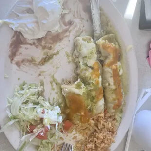 Enchiladas verdes