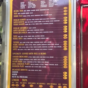 menu!