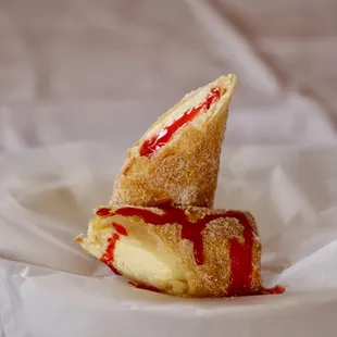 Strawberry fries cheese cake