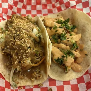 Loaded Tofu Taco Tequila Shrimp Taco