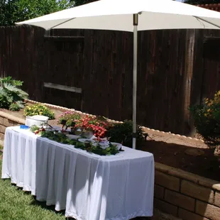 For a white theme request white decor.