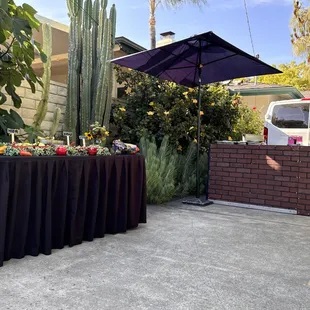 This is our set up to cook onsite.